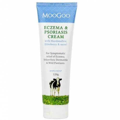 MOOGOO Eczema & Psoriasis Cream with Marshmallow, Elderberry & More